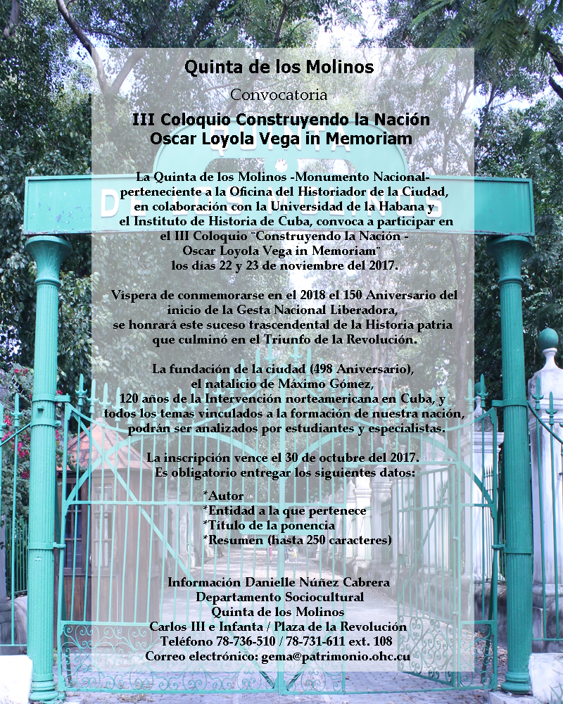 3ra Convocatoria del Coloquio Construyendo la Nación